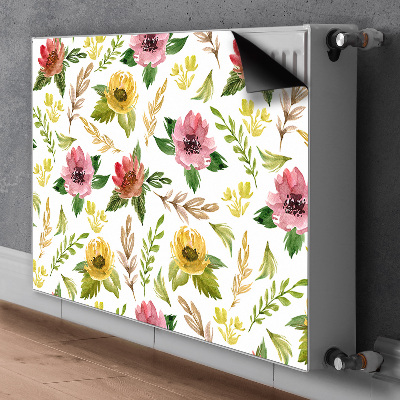 Magnet Heizkörperverkleidung Aquarellblüten