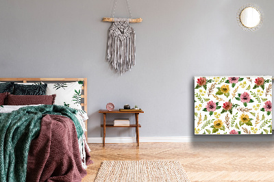 Magnet Heizkörperverkleidung Aquarellblüten