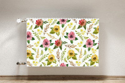 Magnet Heizkörperverkleidung Aquarellblüten