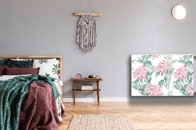 Heizkörperverkleidung magnet Hellrosa blumen