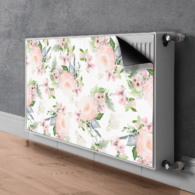 Heizkörperverkleidung magnet Pastellblumen