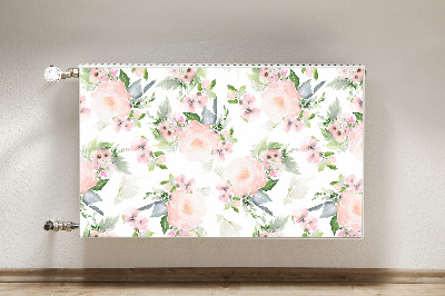 Heizkörperverkleidung magnet Pastellblumen