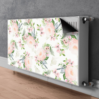 Heizkörperverkleidung magnet Pastellblumen