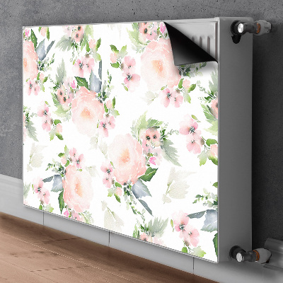 Heizkörperverkleidung magnet Pastellblumen