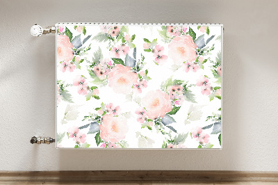 Heizkörperverkleidung magnet Pastellblumen