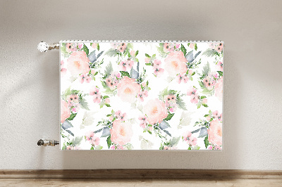 Heizkörperverkleidung magnet Pastellblumen