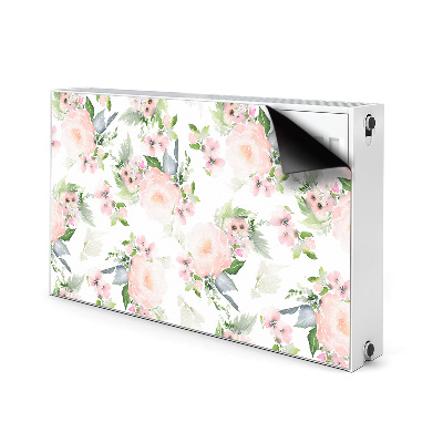 Heizkörperverkleidung magnet Pastellblumen