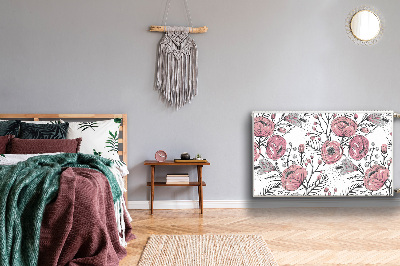 Dekorativer Heizkörpermagnet Pastellrosen kunst