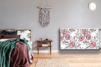 Dekorativer Heizkörpermagnet Pastellrosen kunst