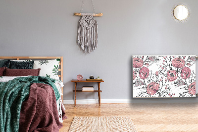 Dekorativer Heizkörpermagnet Pastellrosen kunst