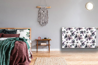 Magnet Heizkörperverkleidung Dunkle blumen