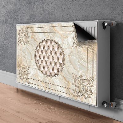 Heizkörperverkleidung magnetisch Elegantes marmormuster