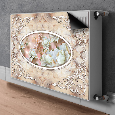 Heizkörperverkleidung magnet Blumenglamourmuster