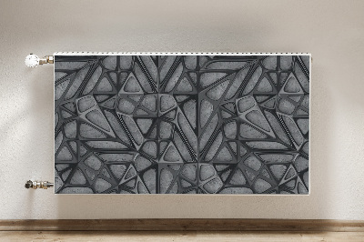 Heizkörperverkleidung magnetisch Netzmuster auf beton
