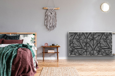 Heizkörperverkleidung magnetisch Netzmuster auf beton