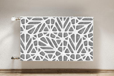 Magnet Heizkörperverkleidung Weißes netz auf beton