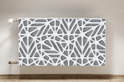 Magnet Heizkörperverkleidung Weißes netz auf beton