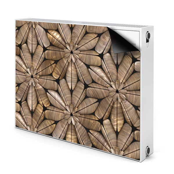 Heizkörperverkleidung magnet Blumenholzmuster