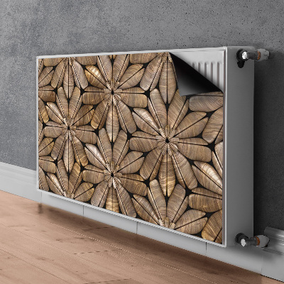 Heizkörperverkleidung magnet Blumenholzmuster