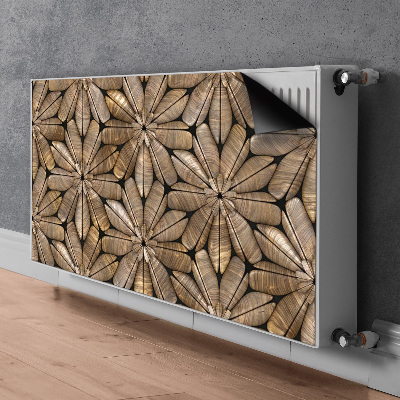 Heizkörperverkleidung magnet Blumenholzmuster
