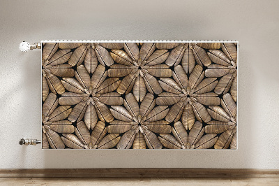 Heizkörperverkleidung magnet Blumenholzmuster