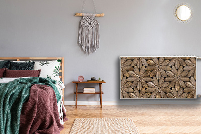 Heizkörperverkleidung magnet Blumenholzmuster