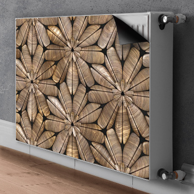 Heizkörperverkleidung magnet Blumenholzmuster