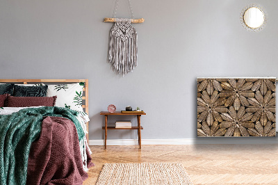 Heizkörperverkleidung magnet Blumenholzmuster