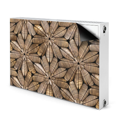 Heizkörperverkleidung magnet Blumenholzmuster