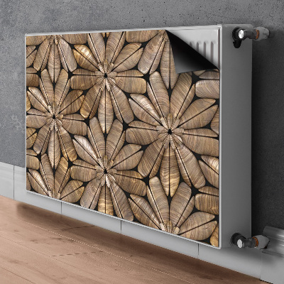 Heizkörperverkleidung magnet Blumenholzmuster