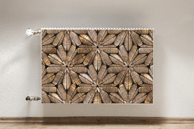 Heizkörperverkleidung magnet Blumenholzmuster