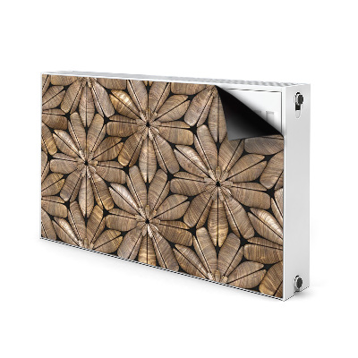 Heizkörperverkleidung magnet Blumenholzmuster