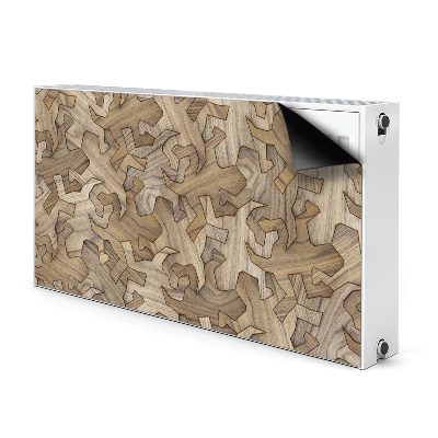 Heizkörperverkleidung magnetisch Muster gecko in holz