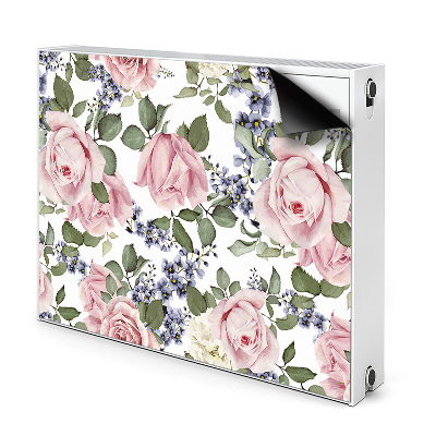 Magnet Heizkörperverkleidung Aquarellrosen