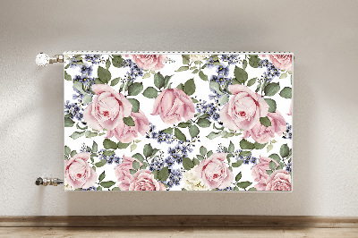 Magnet Heizkörperverkleidung Aquarellrosen