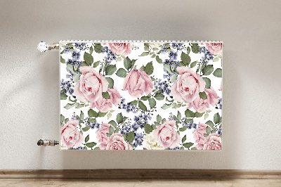 Magnet Heizkörperverkleidung Aquarellrosen