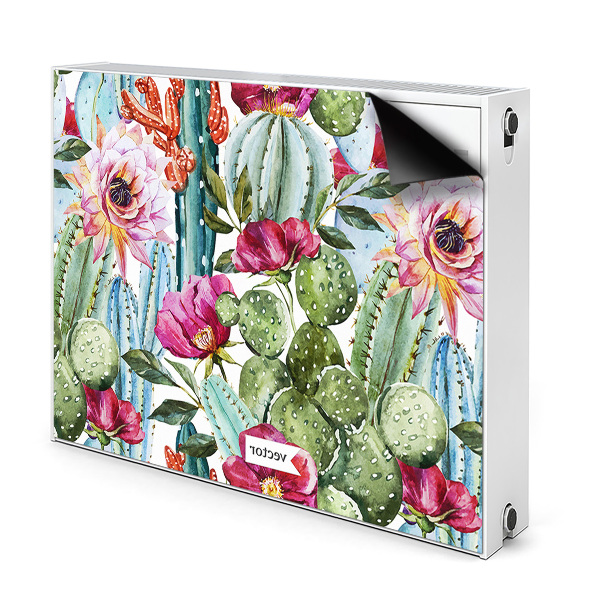 Heizkörperverkleidung magnet Buntes kakteen