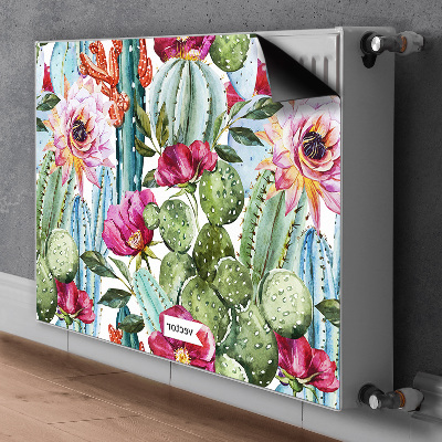 Heizkörperverkleidung magnet Buntes kakteen
