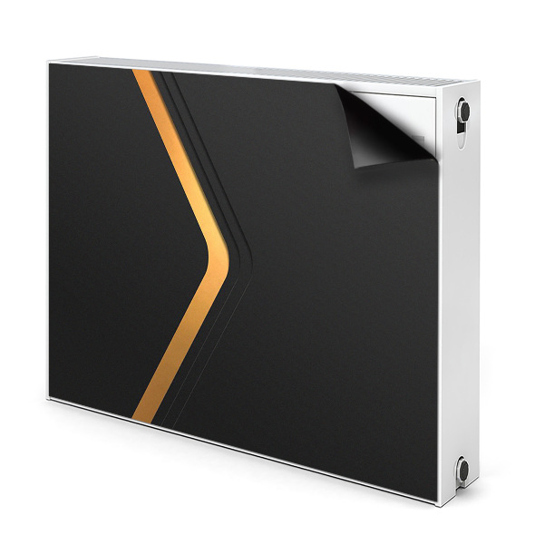 Heizkörperverkleidung magnetisch Elegante schwarze grafiken