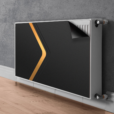 Heizkörperverkleidung magnetisch Elegante schwarze grafiken