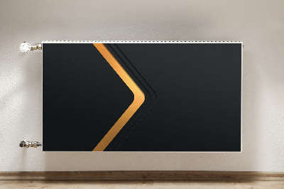 Heizkörperverkleidung magnetisch Elegante schwarze grafiken