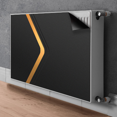 Heizkörperverkleidung magnetisch Elegante schwarze grafiken