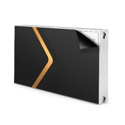Heizkörperverkleidung magnetisch Elegante schwarze grafiken