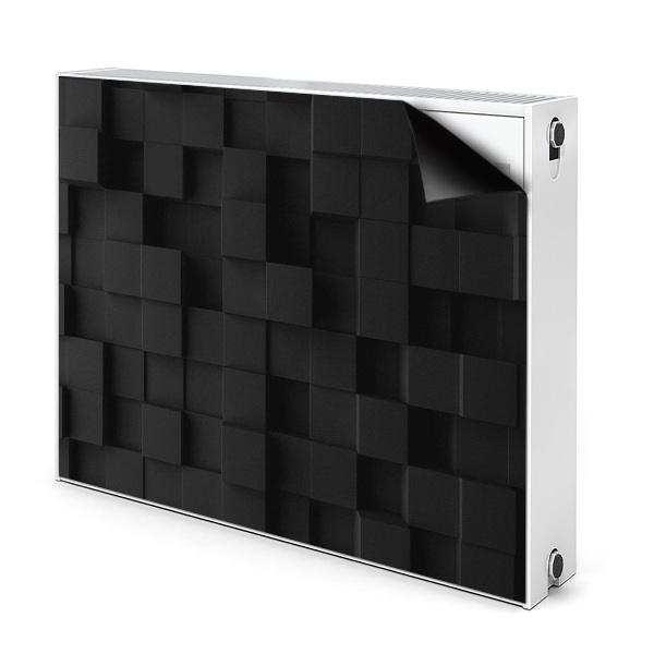 Magnet Heizkörperverkleidung Schwarze 3d-würfel