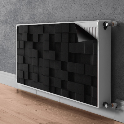 Magnet Heizkörperverkleidung Schwarze 3d-würfel
