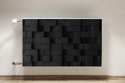 Magnet Heizkörperverkleidung Schwarze 3d-würfel