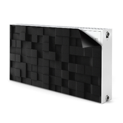 Magnet Heizkörperverkleidung Schwarze 3d-würfel