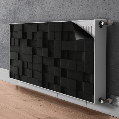 Magnet Heizkörperverkleidung Schwarze 3d-würfel