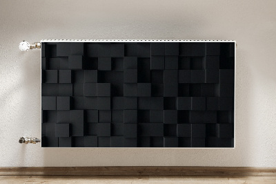 Magnet Heizkörperverkleidung Schwarze 3d-würfel