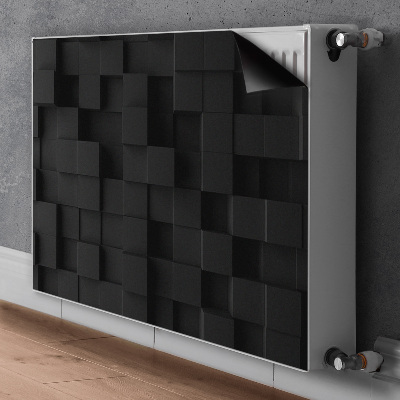 Magnet Heizkörperverkleidung Schwarze 3d-würfel